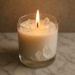 Full Moon Crystal Candle