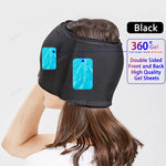 Gel Ice Headache Migraine Relief Hat Cold Compress Therapy Cap Ice Head Wrap Pack Eye Mask For Pressure Relieve Pain Ice Hat