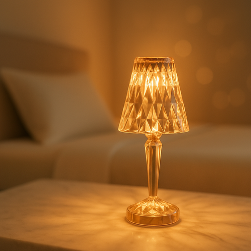Aura Crystal Table Lamp — Spa Drift