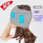 Gel Ice Headache Migraine Relief Hat Cold Compress Therapy Cap Ice Head Wrap Pack Eye Mask For Pressure Relieve Pain Ice Hat