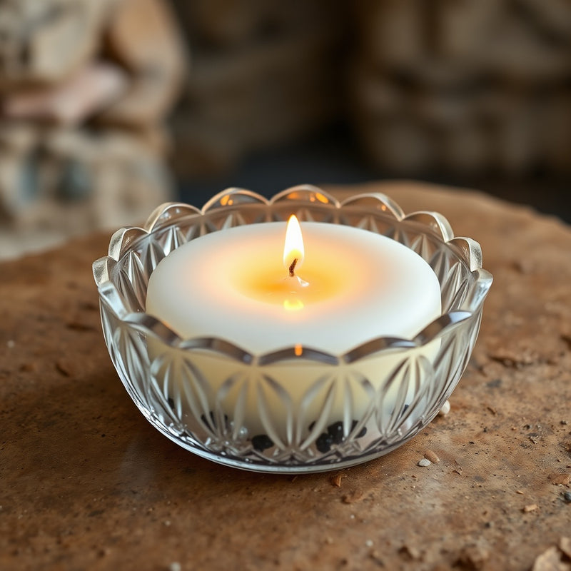 Full Moon Crystal Candle