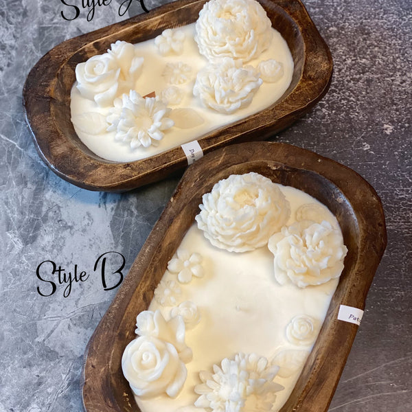 Botanical Garden Dough Bowl Candle