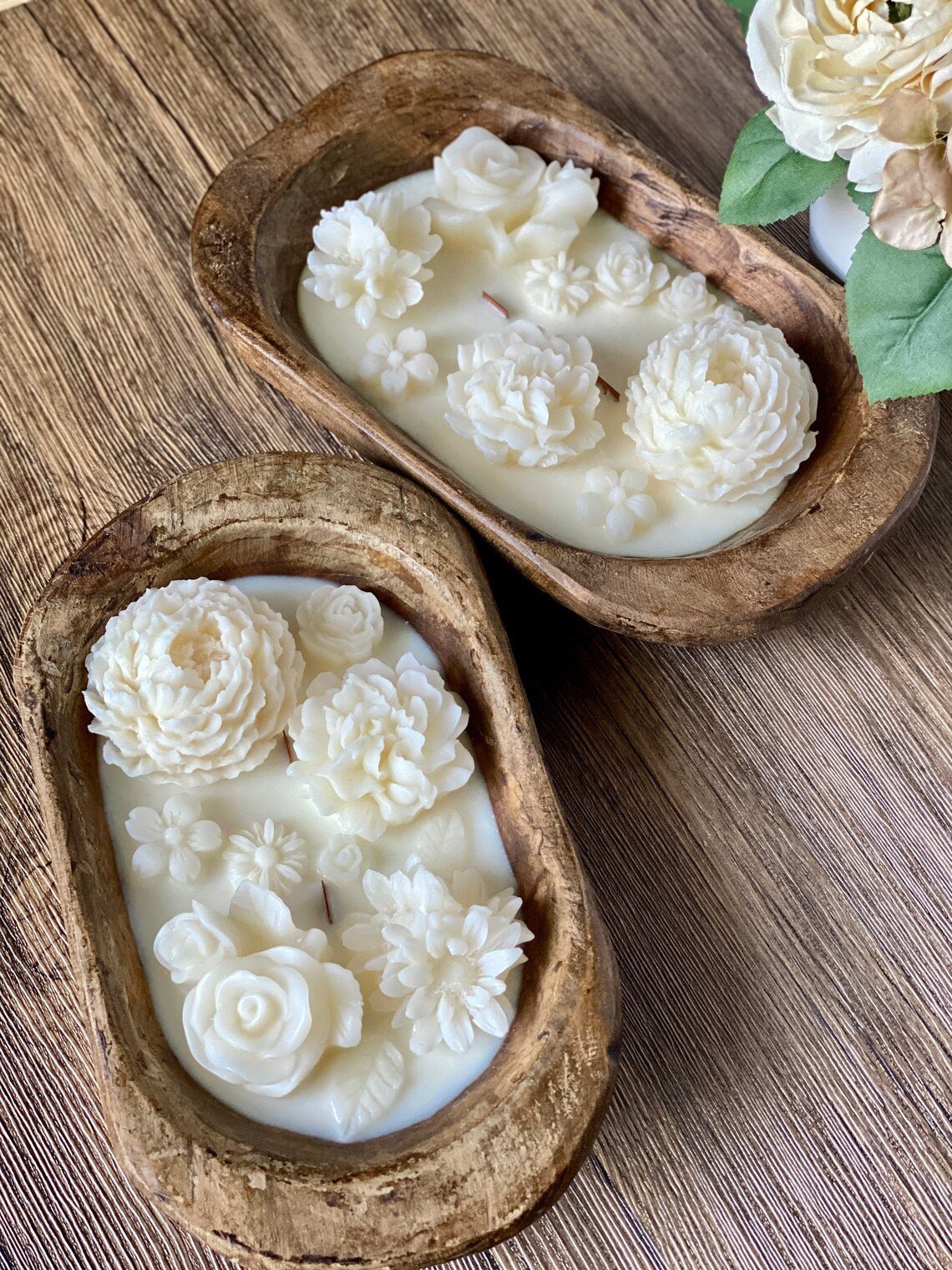 Botanical Garden Dough Bowl Candle — detail view 2