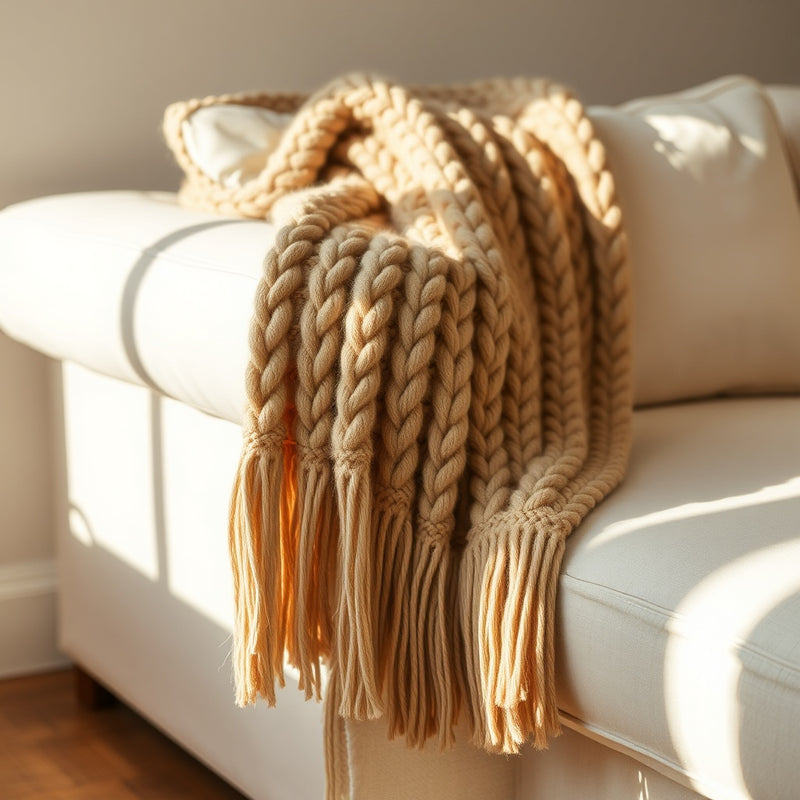 Knit Throw Blanket